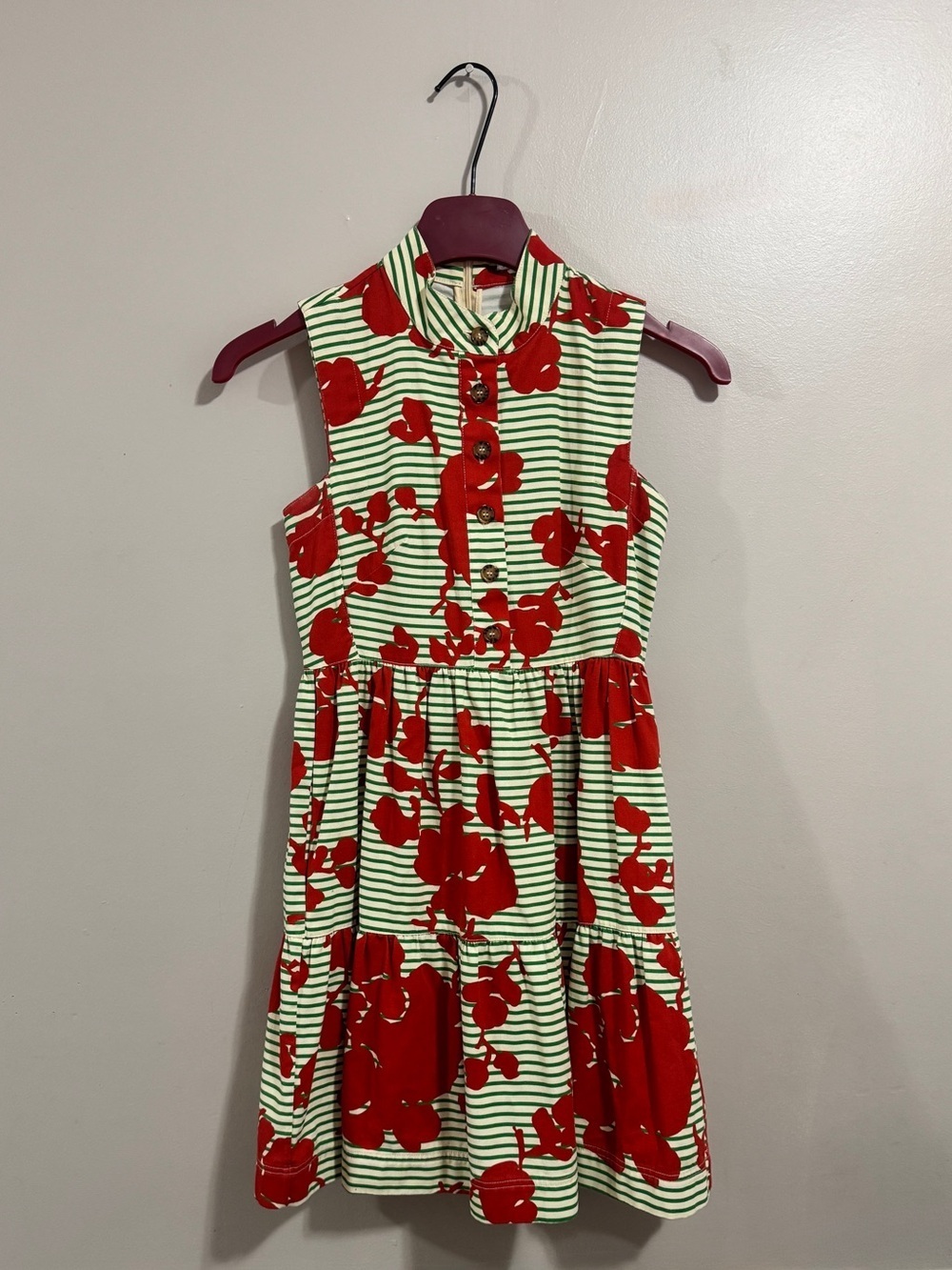 Hunter Bell Holland Striped Floral Mini Dress Woman’s Size XS